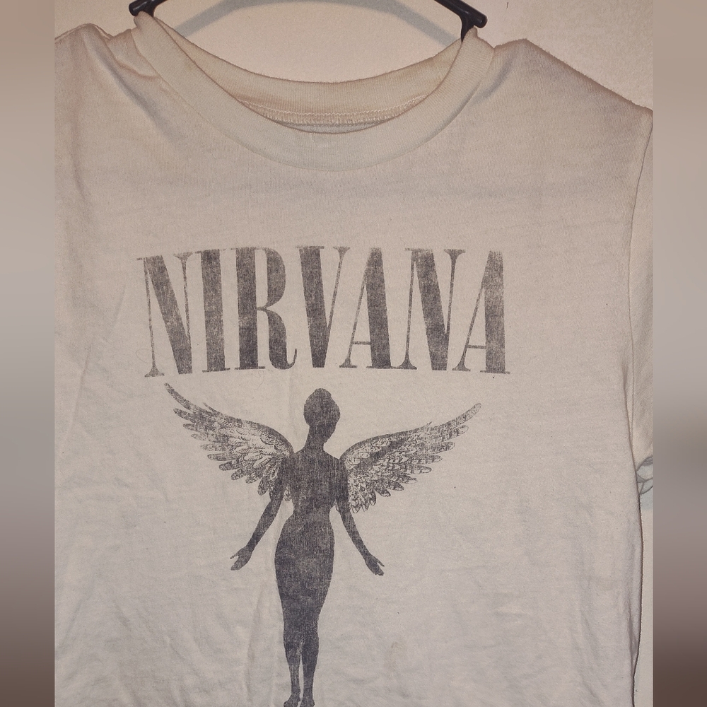 Women's Nirvana crop t shit